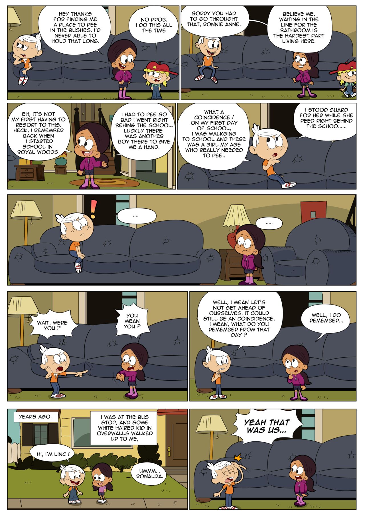 The Loud House Pee Comic - Page 1 - HentaiEra