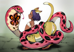 Princess Niima and the snake painting!