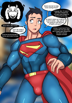 Superman's Adventures with Toriel by Izzybsides